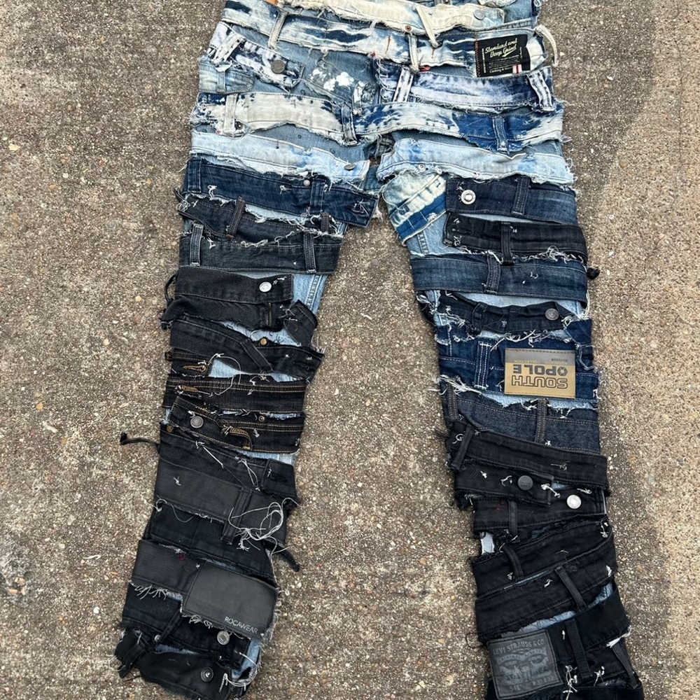 Strap Denim Jeans - all sizes available